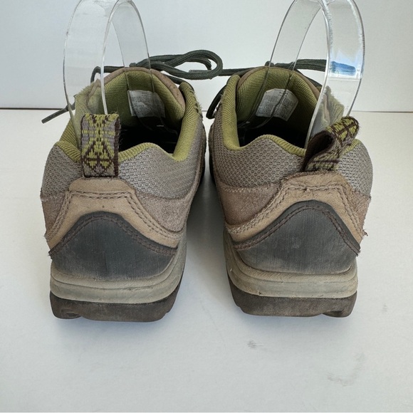 Chaco Womens Brown Leather Green Detail Azula Mesh Casual Hiking Shoe Size 7 - Picture 4 of 11